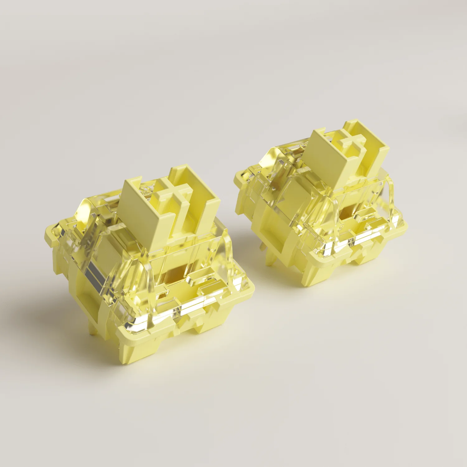 V3 Cream Yellow Pro Switch (Linear, 45pcs) - Image 6