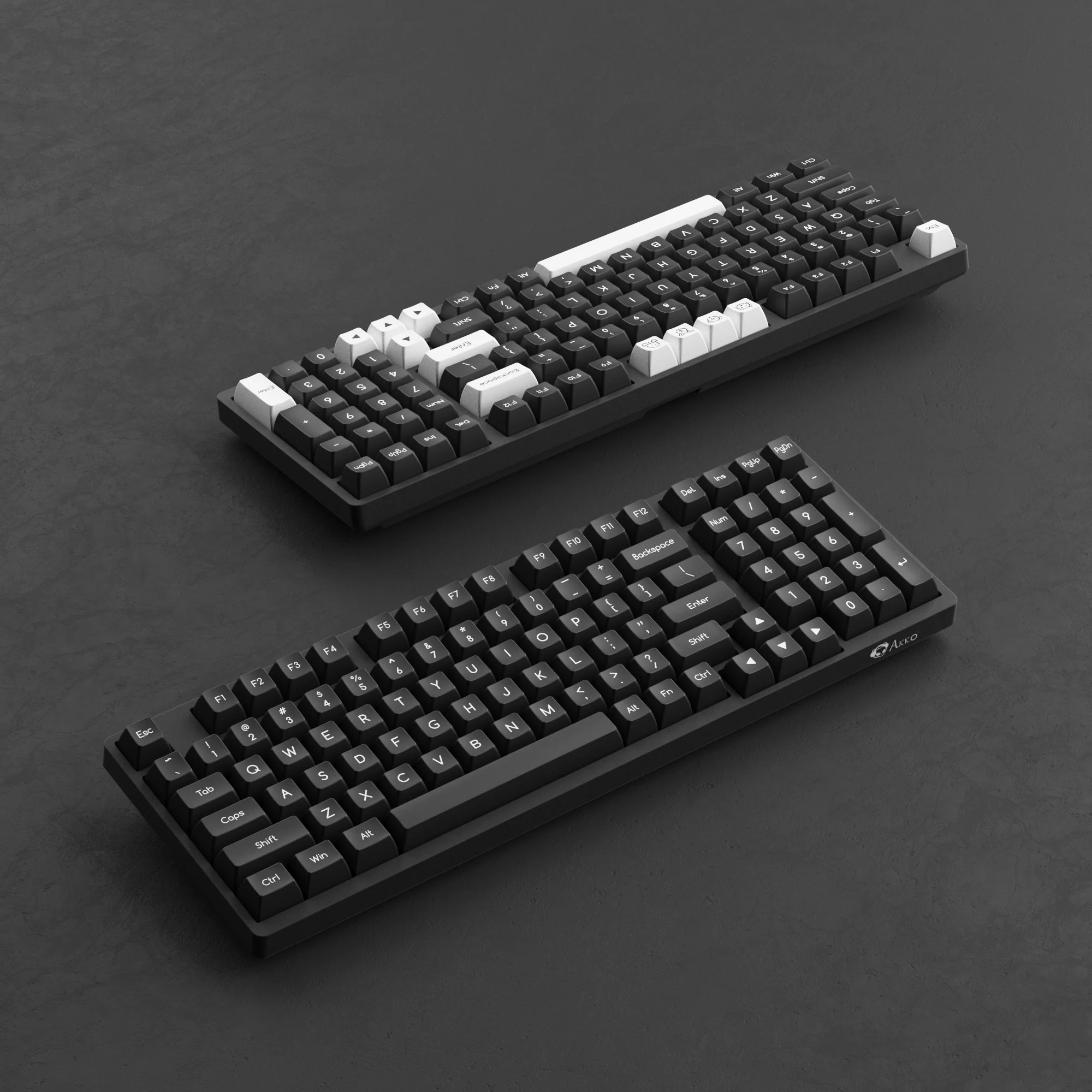 White on Black ABS SAL Keycap Set (195-Key) - Image 7